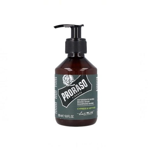 Шампунь для бороды Beard Wash Cypress & Vetyver Proraso (200 ml) (200 ml) image 1