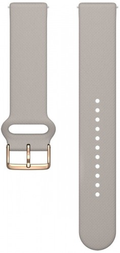 Polar watch strap 20mm S-L T, greige silicone image 1