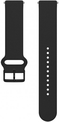 Polar watch strap 20mm S-L T, black silicone image 1