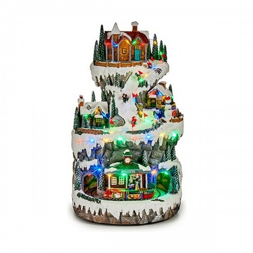 Decoration Train Town 23 x 23 x 39 cm Resin image 1