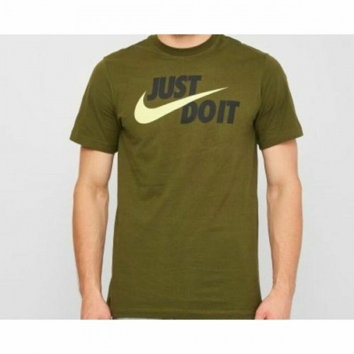 Vīriešu Krekls ar Īsām Piedurknēm Nike AR5006 327 Zaļš image 1