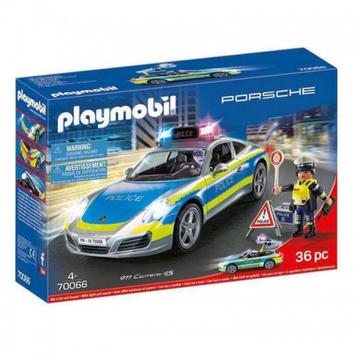 Playset Porsche 911 Carrera 4S Police Playmobil 70066 (36 pcs) image 1