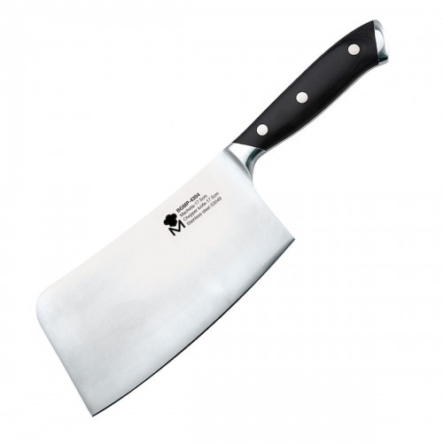 Large Cooking Knife Masterpro BGMP-4304 17,5 cm Black Stainless steel Stainless steel /Wood image 1