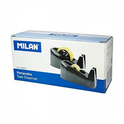 Sellotape Dispenser Milan Adaptor Double 33-66 m Black PVC image 1