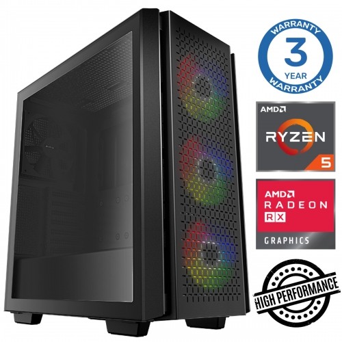 INTOP Ryzen 5 5600X 32GB 1TB SSD M.2 NVME+2TB RX580 8GB no-OS image 1