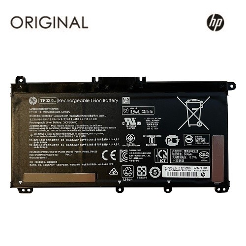 Extradigital Notebook battery HP TF03XL, Original image 1