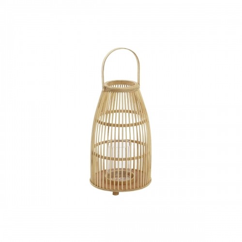 Candleholder DKD Home Decor Crystal Bamboo (25 x 25 x 56 cm) image 1