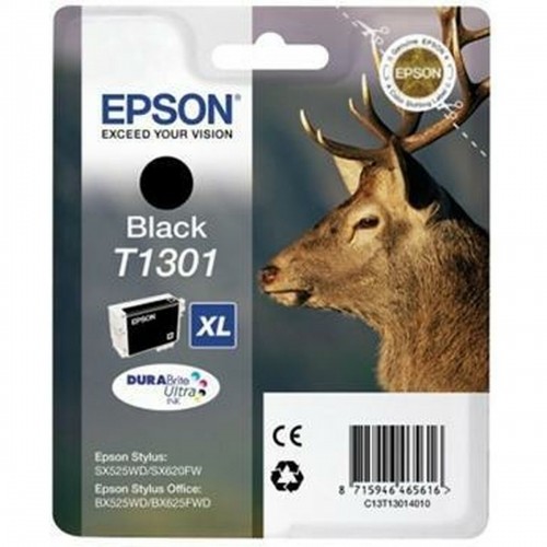 Картридж с оригинальными чернилами Epson T1301 Чёрный image 1