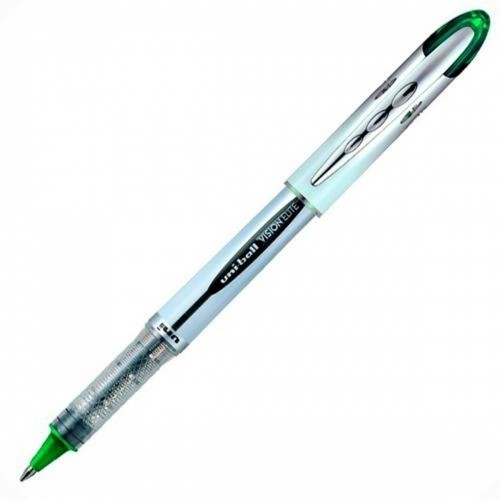 Liquid ink ballpoint pen Uni-Ball Vision Elite UB-200 Zaļš 12 gb. image 1