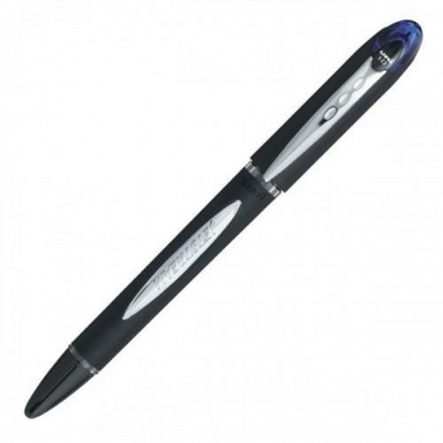Liquid ink ballpoint pen Uni-Ball Rollerball Jestsream SX-210 Zils 12 gb. image 1