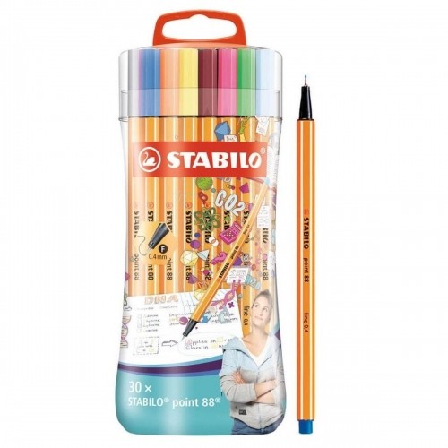 Set of Felt Tip Pens Stabilo Point 88 Multicolour (30 Pieces) image 1