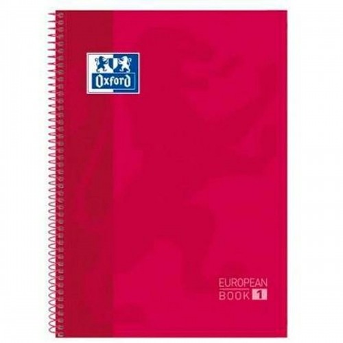Notebook Oxford European Book Red A4 5 Pieces image 1