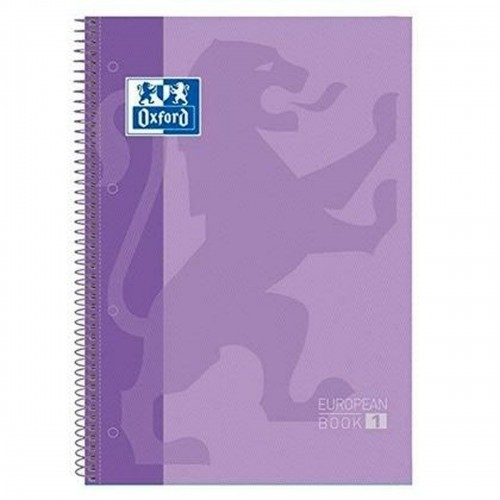 Notebook Oxford European Book Light mauve A4 5 Pieces image 1