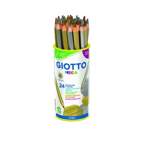 Colouring pencils Giotto Mega Golden Silver 24 Pieces image 1