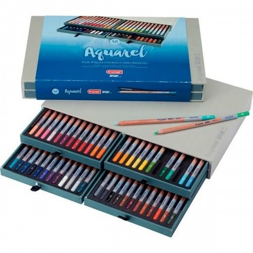 Watercolour Pencils Bruynzeel Aquarel Multicolour 48 Pieces image 1