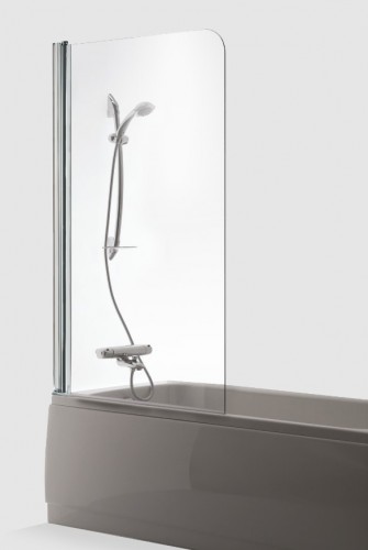Brasta Glass Шторка для ванны MAJA 80 Тонированный серый или коричневый image 1