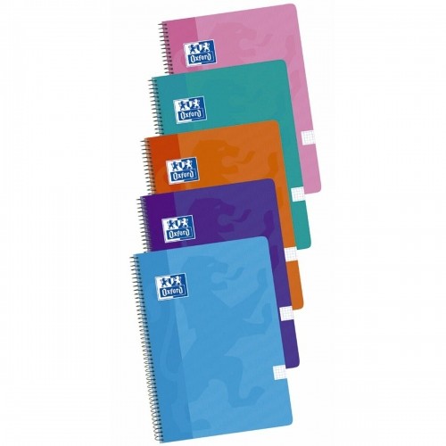 Notebook Oxford Multicolour Din A4 5 Pieces 80 Sheets image 1