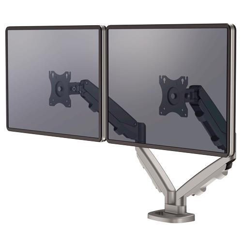 MONITOR ACC ARM DUAL EPPA/SILVER 9683301 FELLOWES image 1