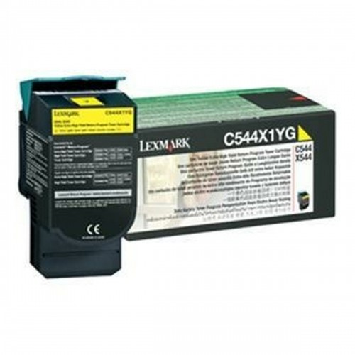 Toneris Lexmark C544, X544 Yellow Extra High Yield Return Programme Toner Cartridge (4K) Dzeltens image 1