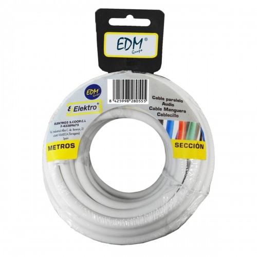 Cable EDM 3 x 1,5 mm 10 m White image 1