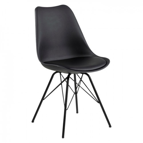 Krēsls ERIS 48.5x54xH85.5cm melns image 1