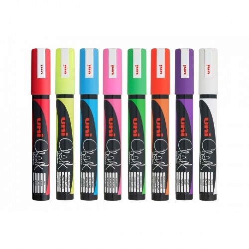 Liquid chalk markers Uni-Ball PWE-5M Разноцветный 8 штук image 1