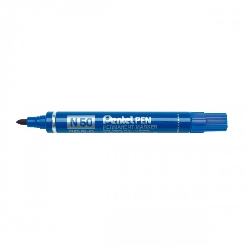 Permanent marker Pentel N50-BE Blue 12 Pieces image 1