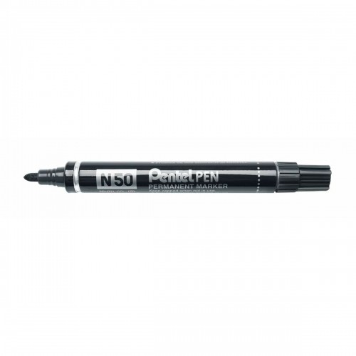 Permanent marker Pentel N50-BE Black 12 Pieces image 1