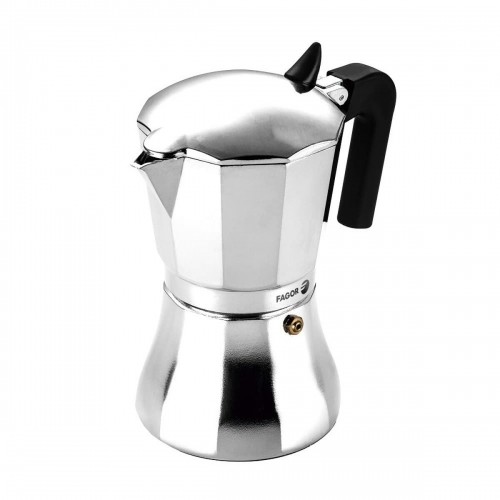 Italian Coffee Pot FAGOR Cupy Aluminium 6 Cups image 1