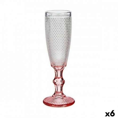 Vivalto Šampanieša glāze Rozā Caurspīdīgs Stikls 6 gb. (180 ml) image 1