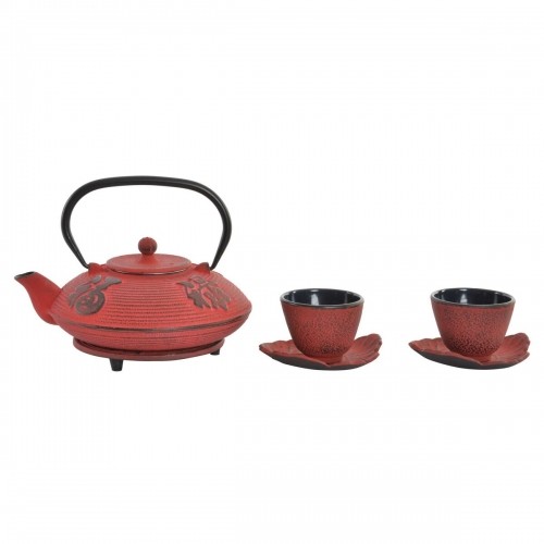 Игрушечный чайник DKD Home Decor Красный Чёрный (800 ml) image 1