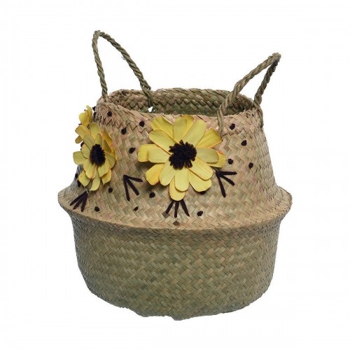 Multi-purpose basket Decoris Spring Brown wicker (30 x 30 cm) image 1