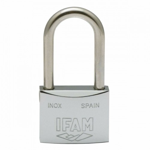 Замок с ключом IFAM INOX 50AL Нержавеющая сталь Длинный (5 cm) image 1