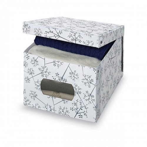 Multi-use Box Domopak Living 916050 White White/Grey Cardboard 42 x 50 x 31 cm image 1