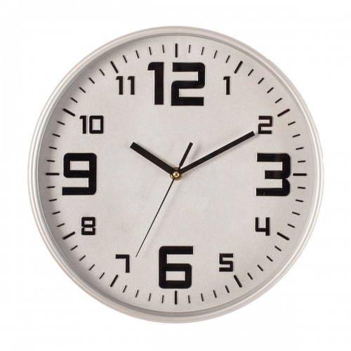 Table clock Atmosphera Silver polypropylene (Ø 30 cm) image 1