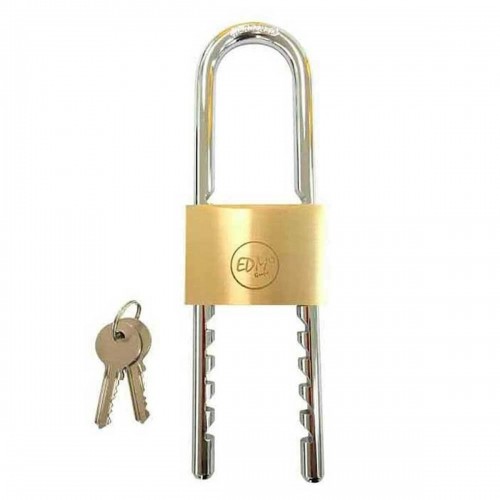 Key padlock EDM Adjustable Brass image 1