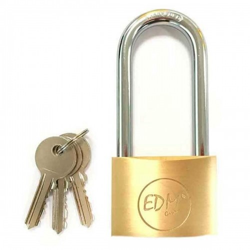 Key padlock EDM Brass image 1