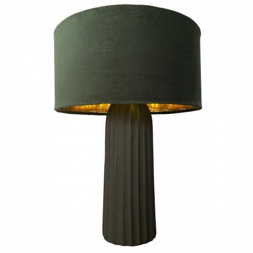 Настольная лампа DKD Home Decor Велюр Алюминий Зеленый (26 x 26 x 37 cm) image 1