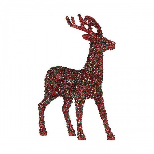 Decoration Medium Reindeer Plastic Multicolour (15 x 45 x 30 cm) image 1
