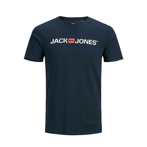 Vīriešu Krekls ar Īsām Piedurknēm JJECORP LOGO TEE SS O-NECK NOSS  Jack & Jones  12137126  Tumši Zils image 1