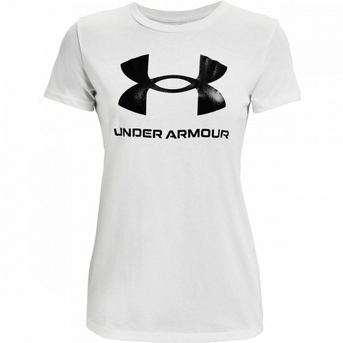 Sieviešu Krekls ar Īsām Piedurknēm Under Armour Sportstyle Balts image 1