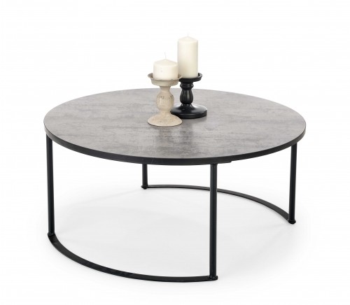 Halmar MACAO coffee table, gray / black image 1