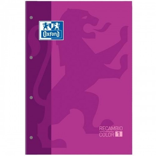 Replacement Oxford Sheets 80 Sheets 5 Units A4 Purple 5 Pieces image 1