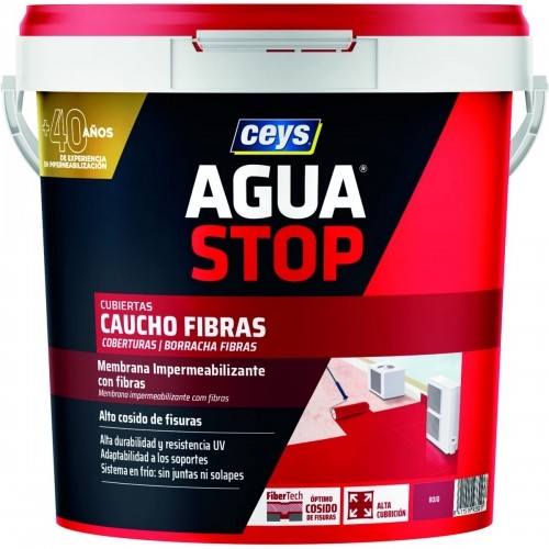 Гидроизоляция Ceys Aguastop Красный Резиновый 5 kg image 1