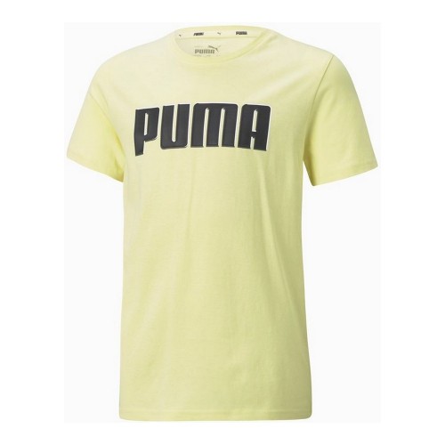 Child's Short Sleeve T-Shirt Puma  Alpha Graphic Yellow image 1