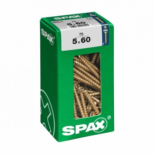 Skrūvju kaste SPAX Koka skrūve Plakana galva (5 x 60 mm) (5,0 x 60 mm) image 1