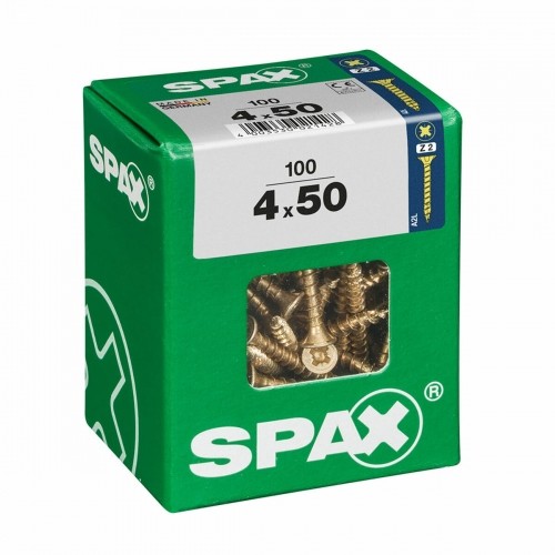 Skrūvju kaste SPAX Koka skrūve Plakana galva (4 x 50 mm) (4,0 x 50 mm) image 1