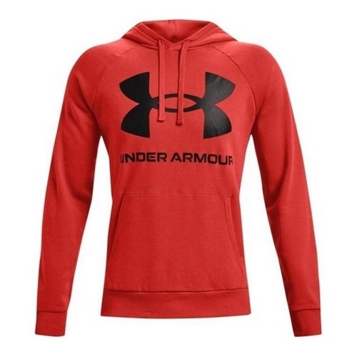 Sporta Krekls ar Kapuci Under Armour Fleece Rival Sarkans image 1