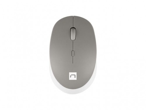 Natec  
         
       Mouse Harrier 2 	Wireless, White/Grey, Bluetooth image 1