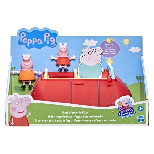 PEPPA PIG Rotaļu komplekts "Ģimenes sarkanais auto" image 1